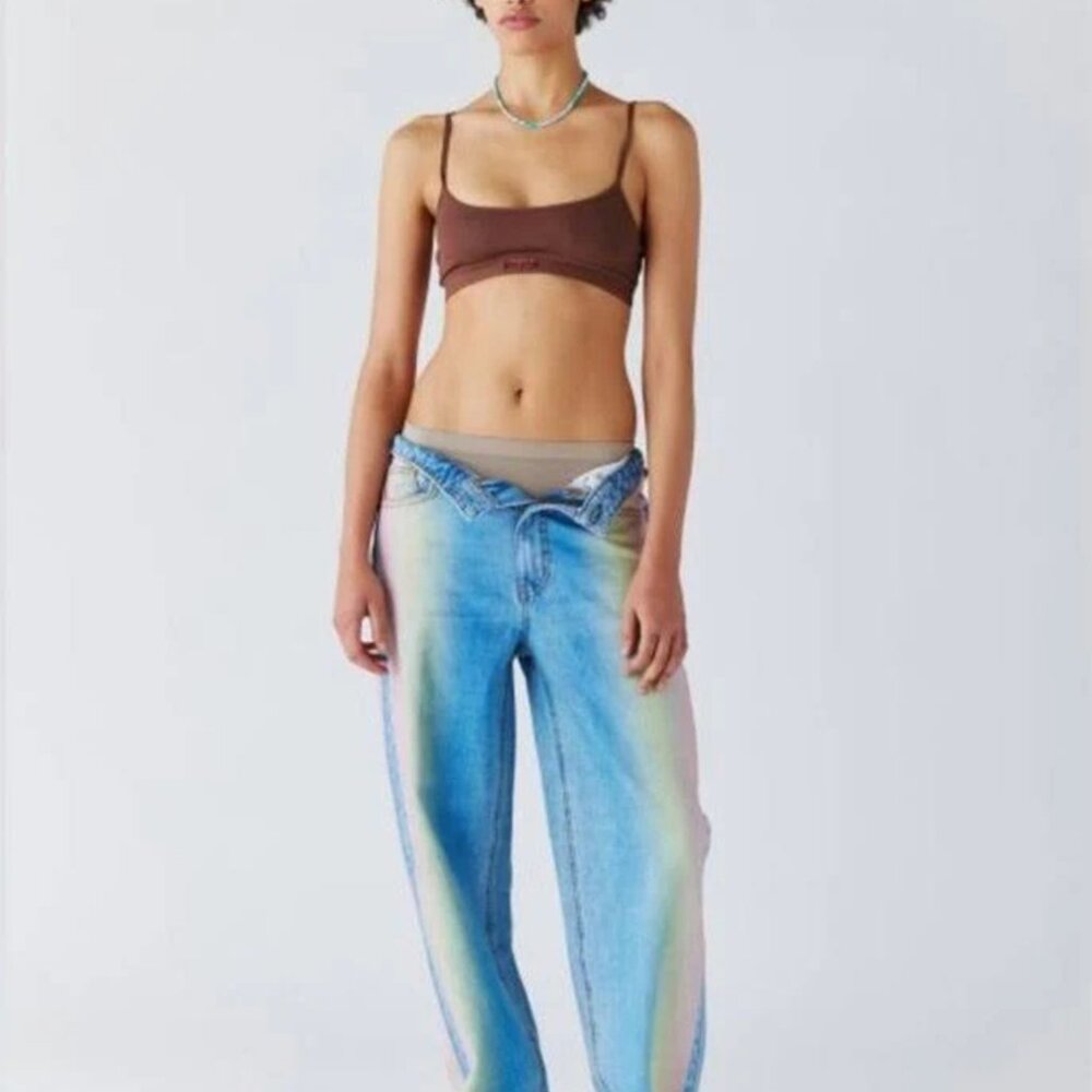 BDG faded wash high rise baggy jeans